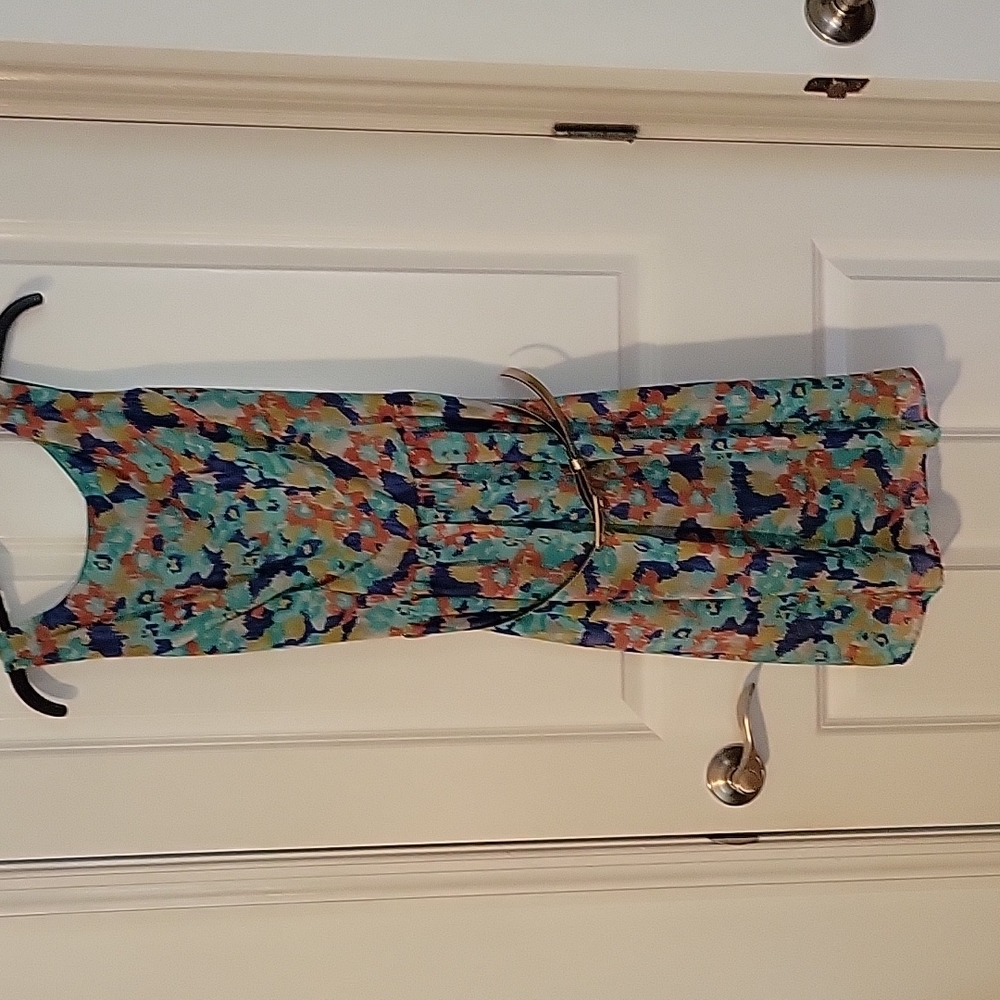 Multicolored sleeveless dress
